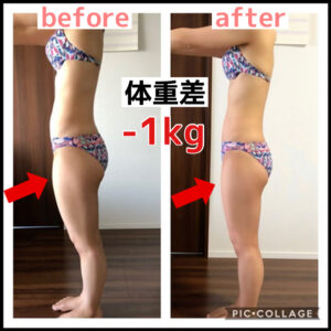 【1ヶ月-1kg】体重の変化はないのに見た目が激変！前ももが痩せた！反り腰が解消